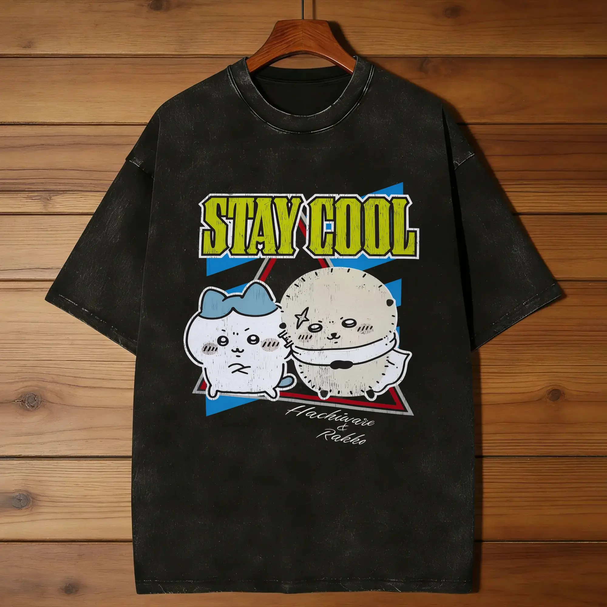 Chiikawa Usagi Hachiware T-Shirt  Trendy Cool T Shirts Short Sleeve Y2K Fun Tshirt Summer Casual Crew Neck Plus Size Tees