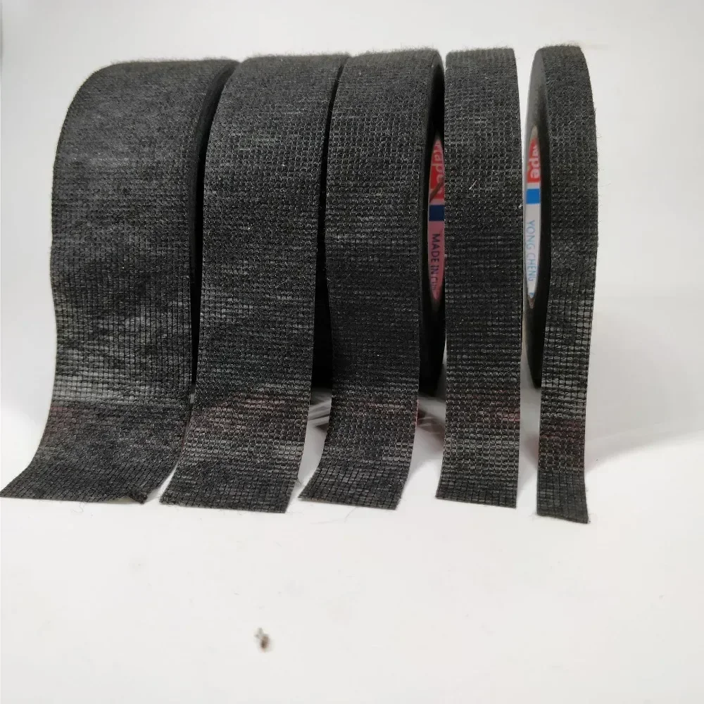 Cinta adhesiva de tela automotriz Coroplast resistente al calor de 15M para arnés de cables de coche, tejido de cableado, cinta térmica eléctrica