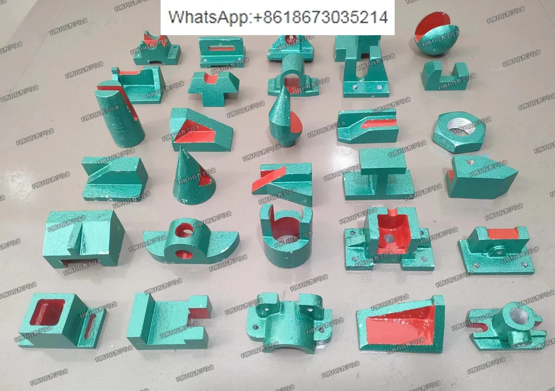 Aluminum Alloy Student Surveying Parts Drawing 92 Pieces Teaching Model/College Surveying Teaching Aids