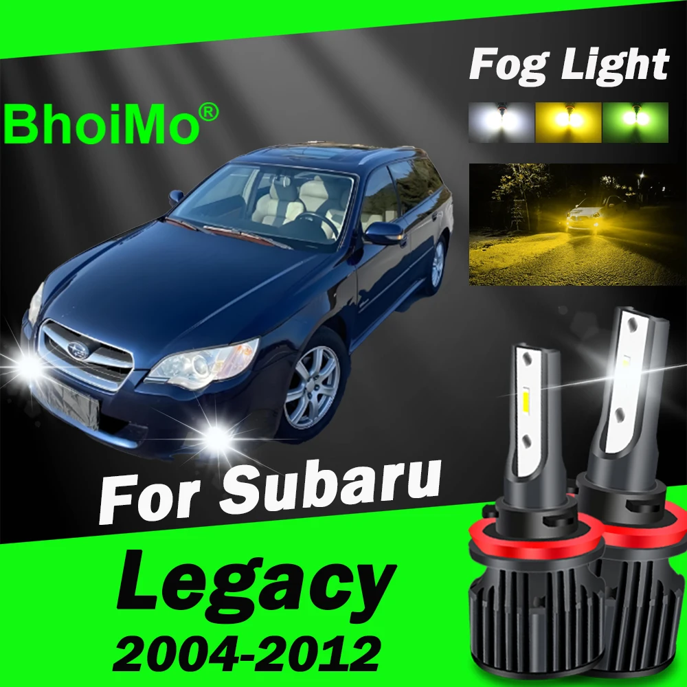 

BhoiMo для Subaru Legacy 2004-2012 передняя противотуманная фара, светодиодная лампа 2005 2006 2007 2008 2009 2010 2011