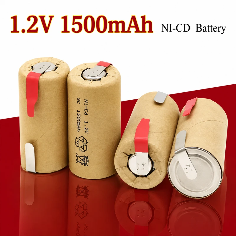 1,2 V 1500 mAh NI-CD SC Wiederaufladbare High Power 10C Batterie für Elektrowerkzeuge Schraubendreher Bohrmaschine Werkzeug SUBC Batteria