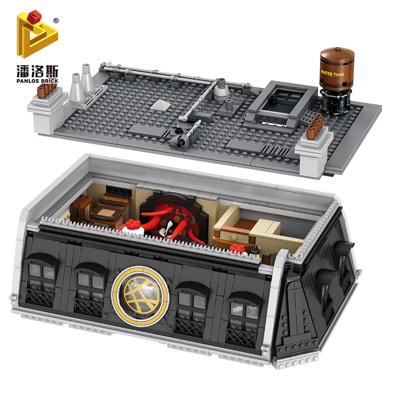 Creative Model With Led 613001 6564Pcs MOC-30628 Doctor Strange\'s Sanctorum Sanctum Showdown Building Blocks Bricks Kids Toys