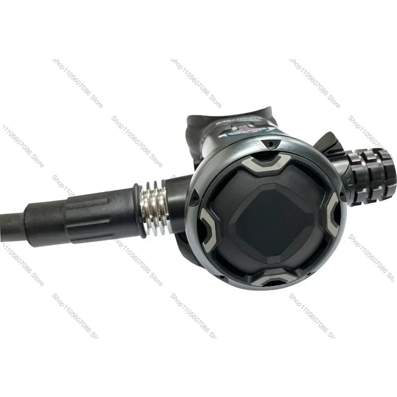Diving Secondary Head Professional Equipment Scuba Metal Breathing Regulator, Positive Light Adjustable Breathing Apparatus