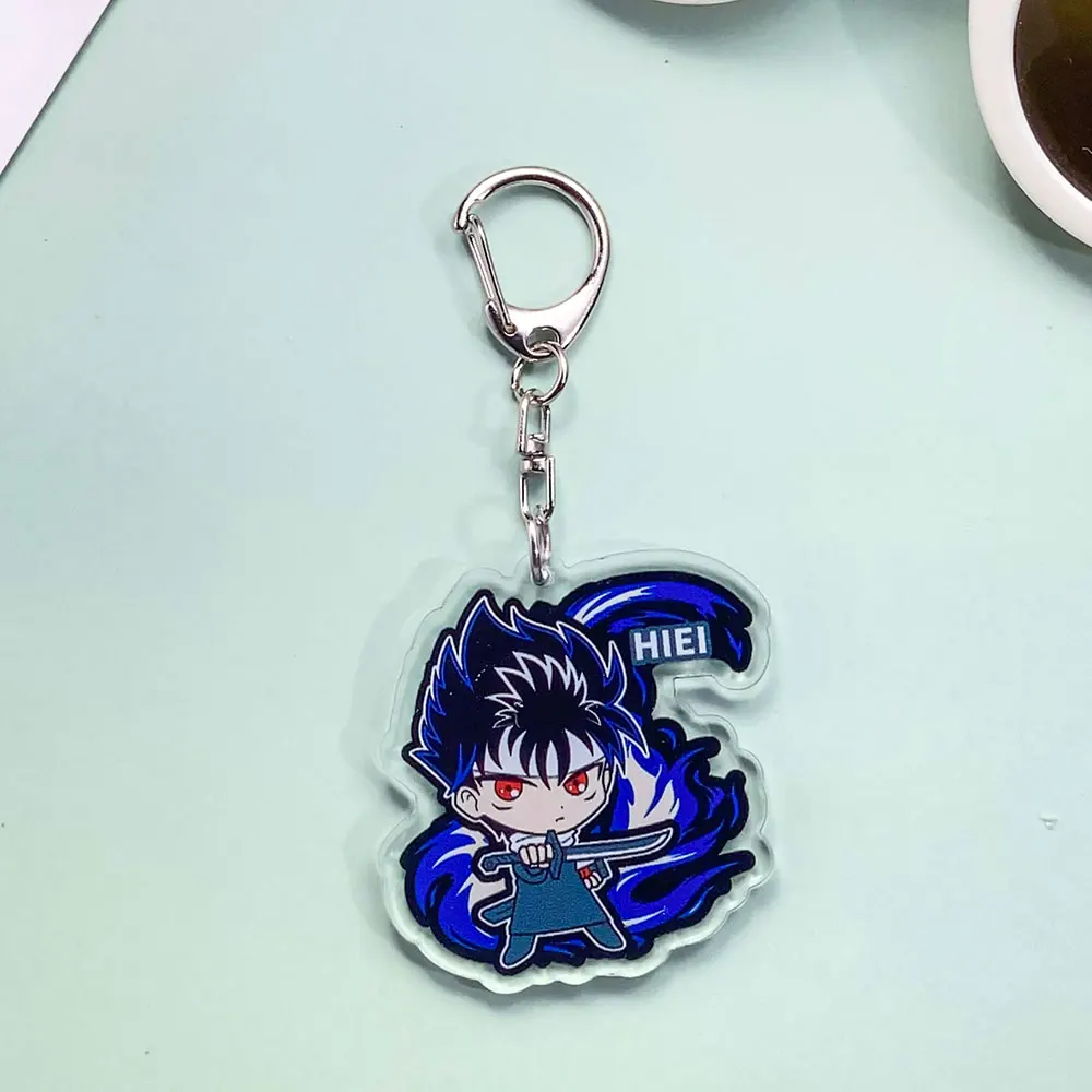 شخصيات أنيمي YuYu Hakusho العصرية سلسلة مفاتيح مصنوعة من الأكريليك اكسسوارات حقيبة السحر لطيف على ظهره قلادة حلقة رئيسية هدايا للأصدقاء