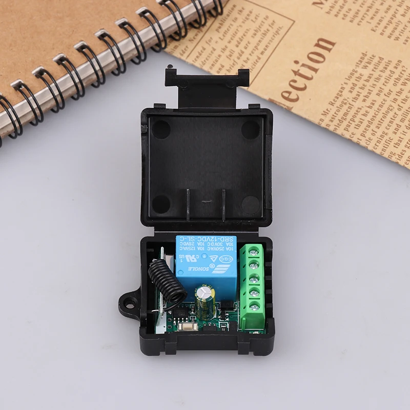 Universal Gate Remote Control Switch DC 12V RF 433 Mhz Asking Code Relay Receiver DIY Mini Module For Garage Door LED Lighting