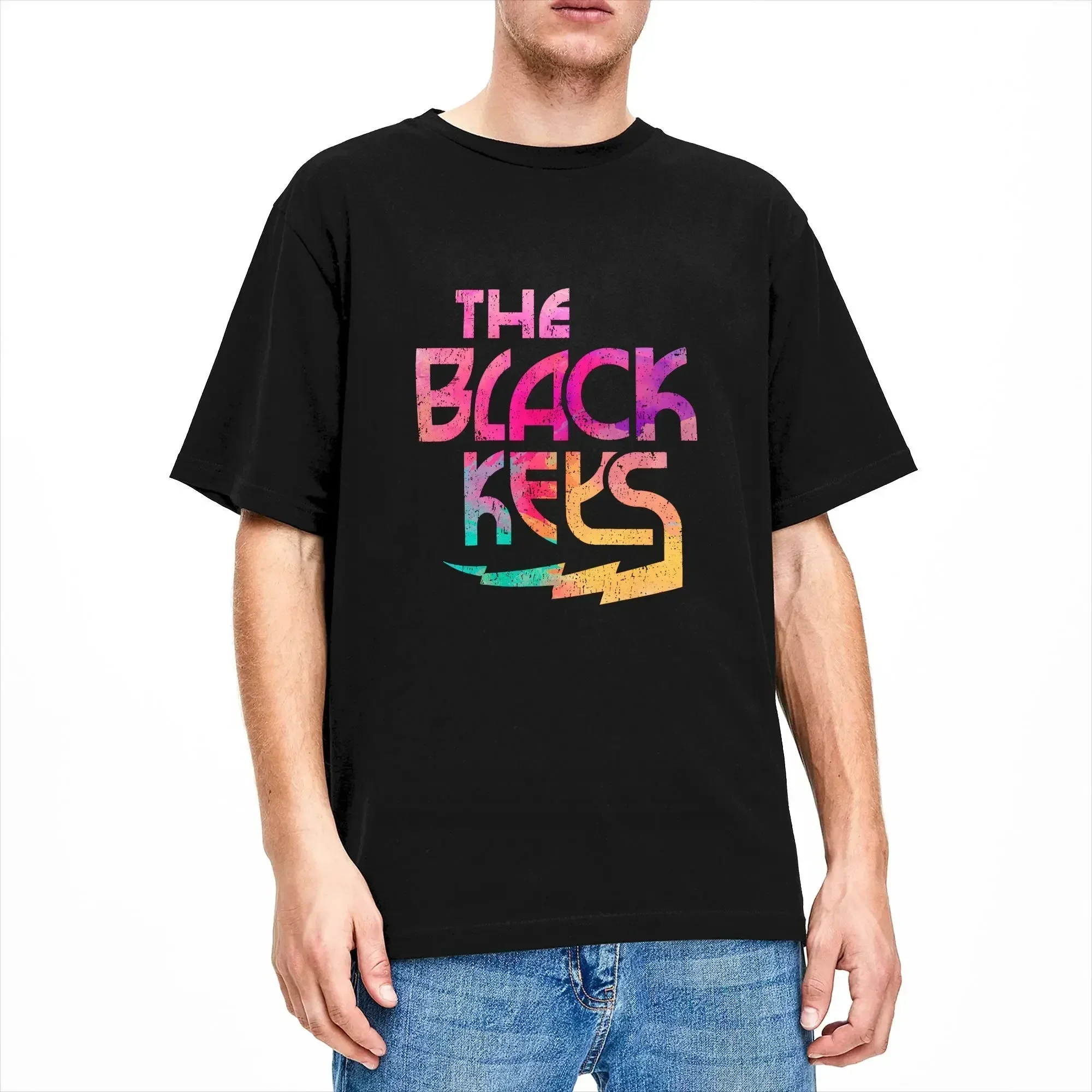 The Black Keys Band on Tour 2026 T-Shirt Men  Funny 100% Cotton Tees O Neck Short Sleeve T Shirt Gift Idea Clothes