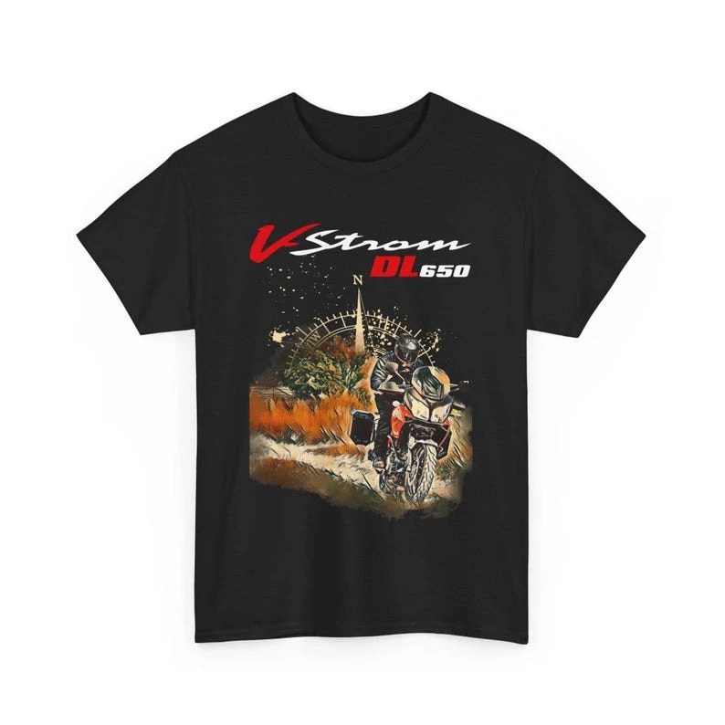 V-strom 650 T Shirt The Stromtrooper Legend Motorcycle Tee DL650 Rider Top for Fans Cotton T-shirt Unisex