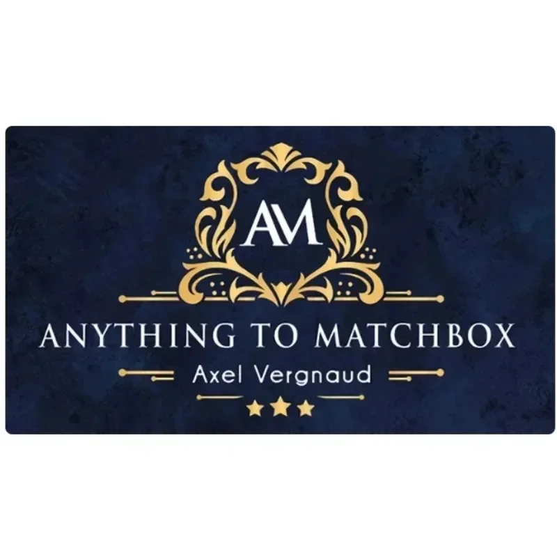 Anything to Matchbox by Axel Vergnaud Magic Trick Signed Object to Match Box Close Up Street Illusion Gimmick Prop for Magicians