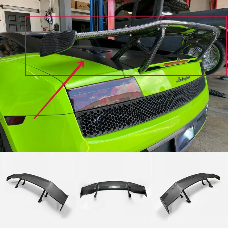 

For Gallardo LP550 LP560 LP570 Carbon Fiber Rear Trunk GT Spoiler Boot Wing Lip car BodyKits
