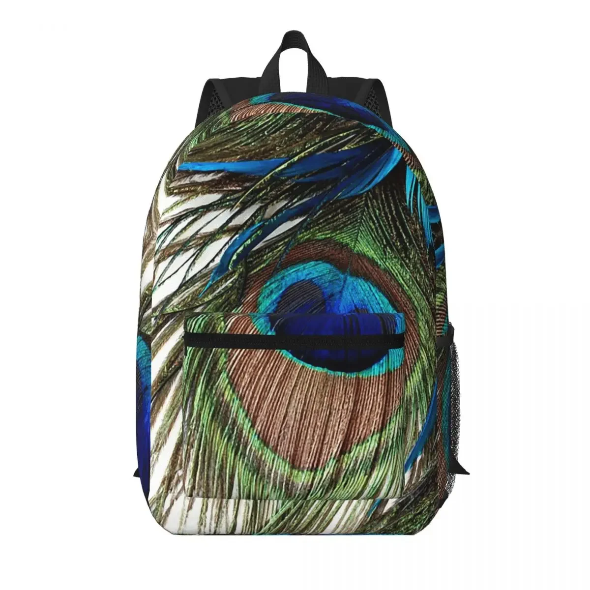 

Peacock Feather Student Backpack School Bag Hiking Travel Daypack for Men Women Bookbag Shoulder Bags