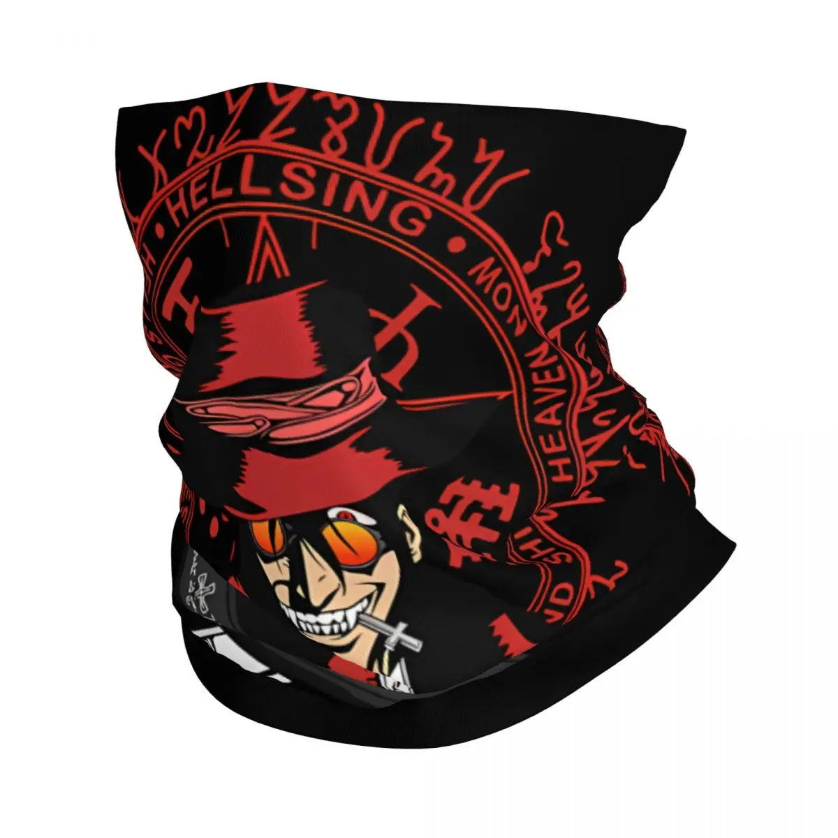 Hellsing - Alucard Bandana Neck Cover Motorcycle Club Hellsing Wrap Scarf Cycling Scarf Hiking Unisex Adult Washable