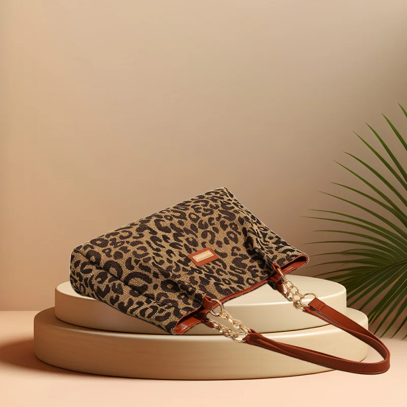 Imagem -04 - Cfun Ya-leopard Bolsa para Mulheres Bolsa de Ombro de Grande Capacidade Múmia Bolsa Feminina Bolsas de Compras Design Original