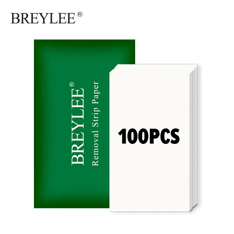 BREYLEE 100 Pcs Removal Strip Paper For Nose Mask Tear Off Paper Skin Care Tool