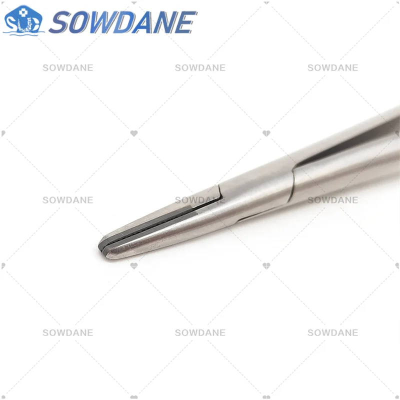 1pc Dental Orthodontic Surgical Ligature Forming Tweezer Castroviejo Needle Holder Fine Beak Handle with lock Dentist Instrument
