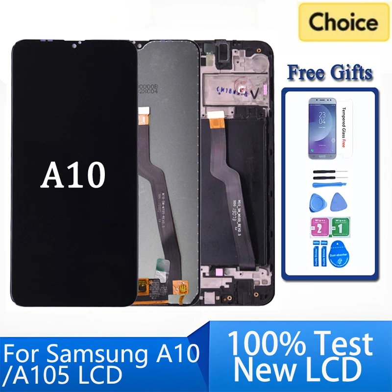 ЖК-дисплей с сенсорным экраном и дигитайзером в сборе для Samsung A10 A105/DS A105F A105FD A105A