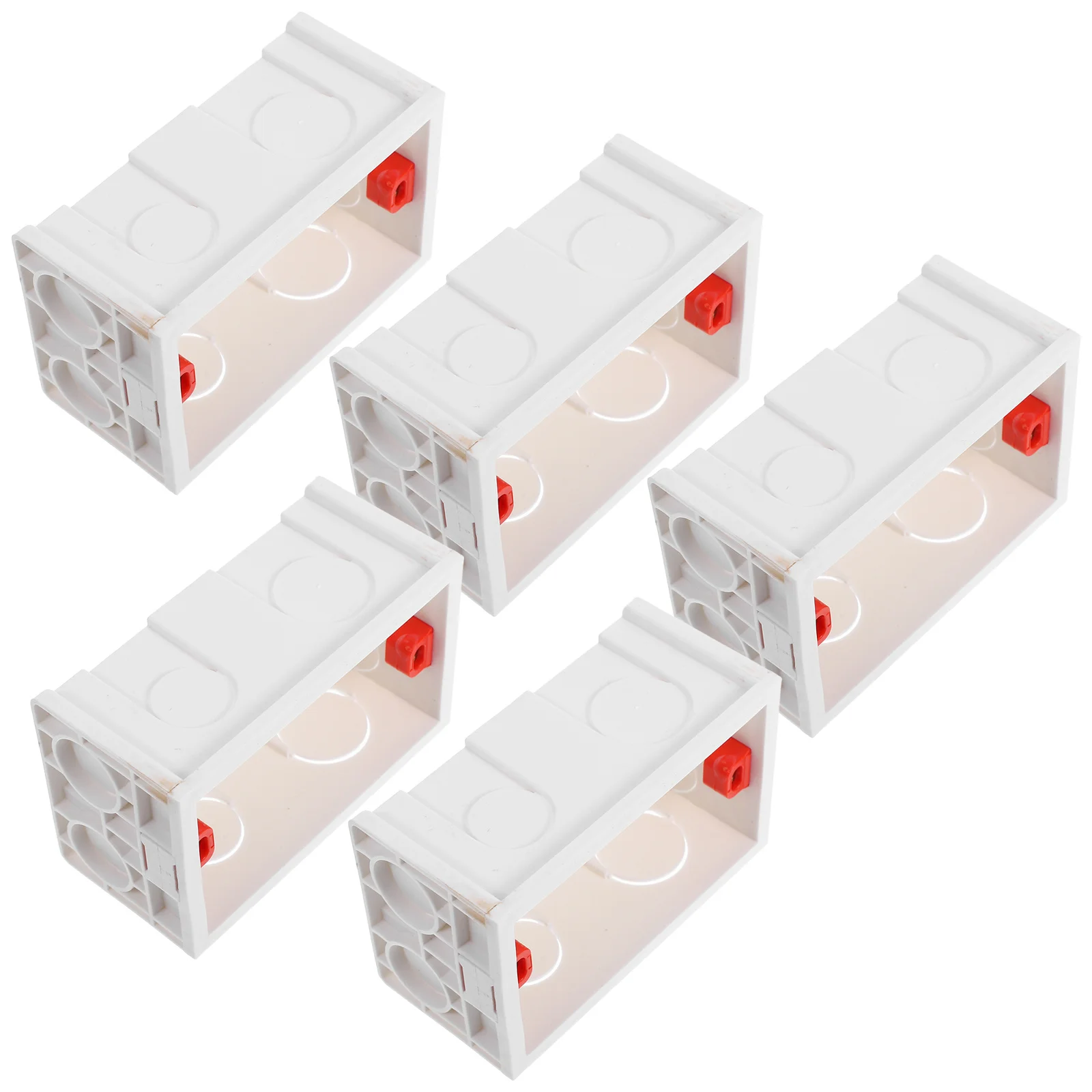 5 قطعة فلوش جبل صندوق وصلات الأسلاك البلاستيك صندوق التبديل الكهربائي مقاوم للماء الختم للمطابخ الحمامات الكهربائية