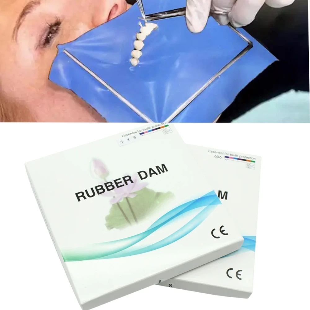 

1box Dental Disposable Oral Rubber Dam Dentistry Dam Natural Rubber LatexDental Products Materials Teeth Whitening Tools