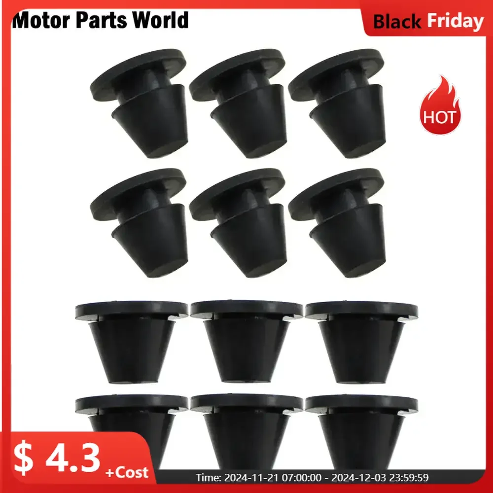 Motorcycle Rubber Side Cover Grommets 6pcs For Harley Touring Street Glide Electra Glide Road Glide FLHR 1996-2020