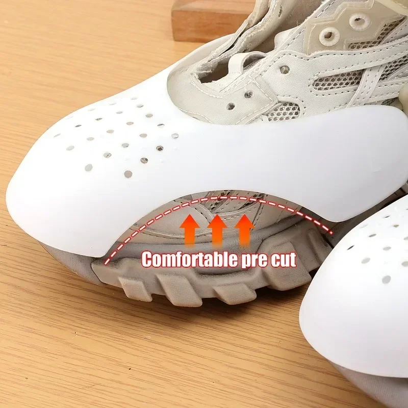 2/10Pcs Anti Crease Shoe Head Protector Women Men White Wrinkled Fold Shoe Support Daily Sport Shoes Breathable Crease Protector image 3