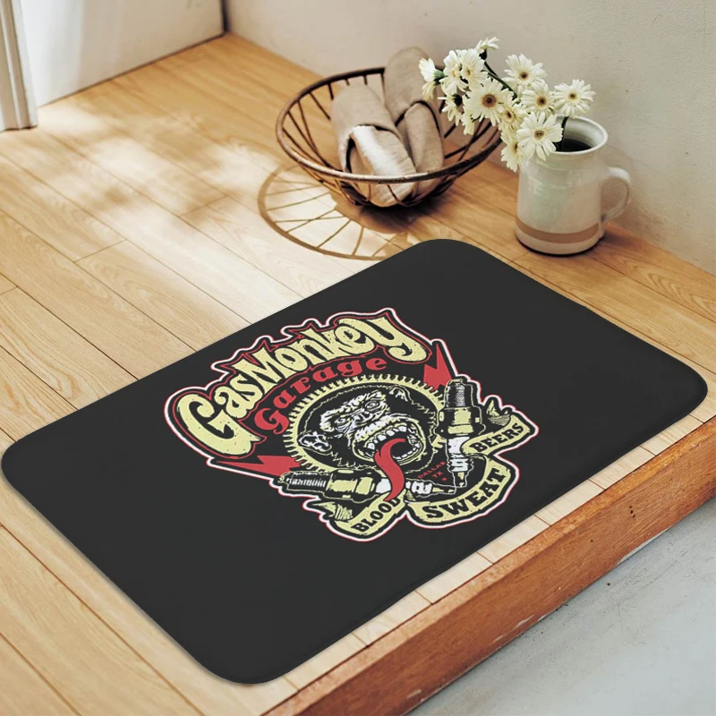

Porch Foot Mat Non-slip G-Gas M-Monkeys Living Room Floor Carpet Kitchen Balcony Hallway Bath Rug Doormat Home Decor Items