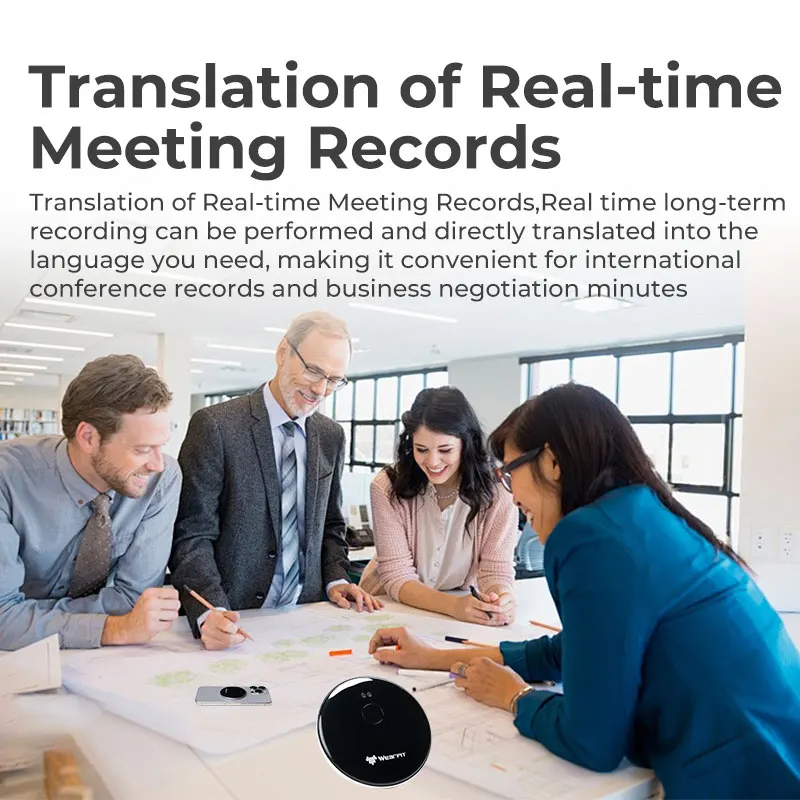 Smart Voice Translator 144 Languages Real-time Face To Face AI Translator for Business Study Travel