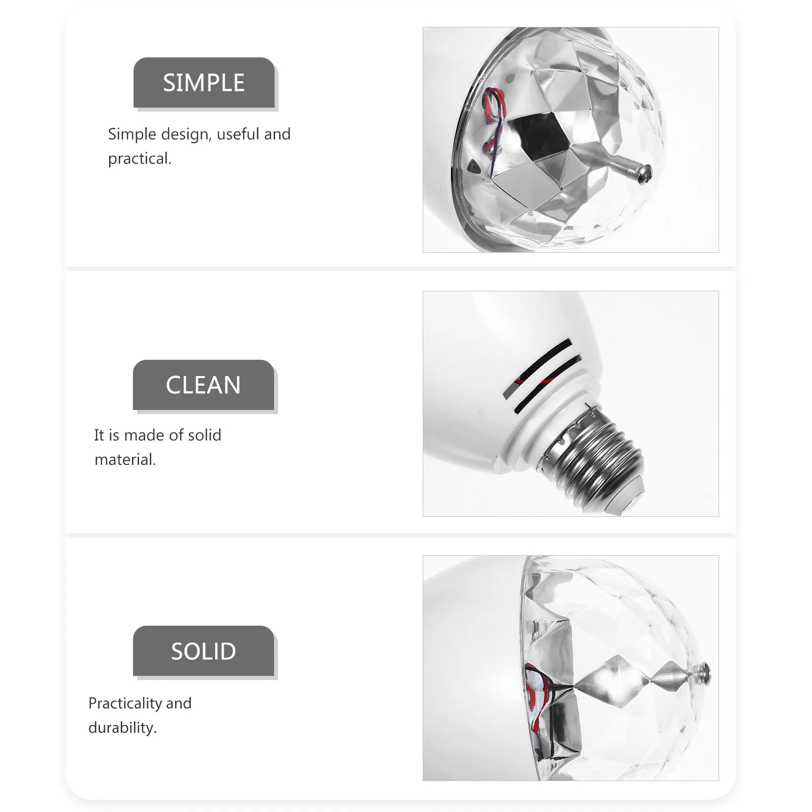 الدورية LED كريستال الكرة 8x8 سنتيمتر 220 فولت Rgb الملونة 3 واط ضوء لمبة ل Dj ديسكو Ktv مرحلة الحفلات متعدد الألوان مصباح ليد لمبة