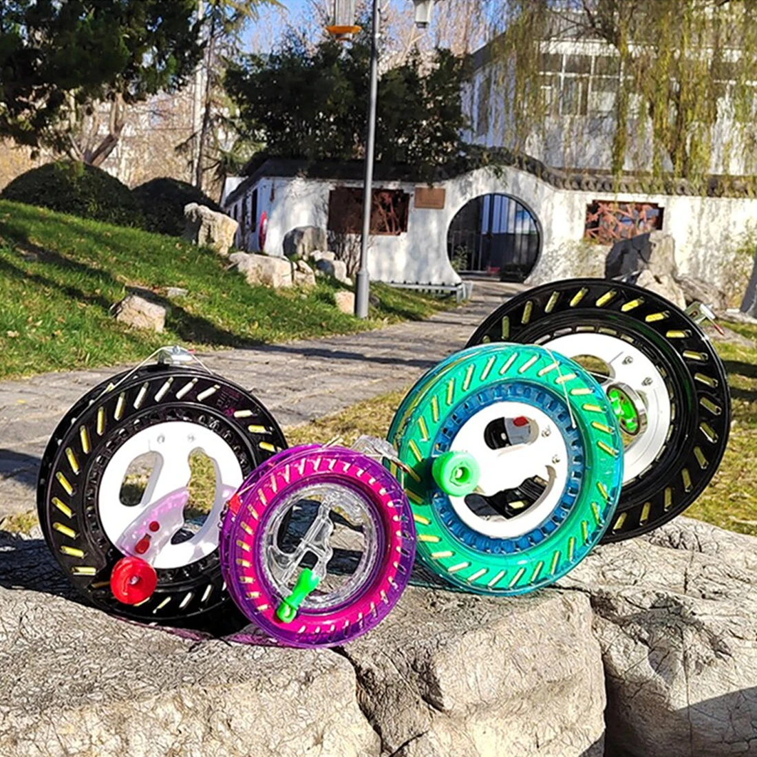 High Quality 15cm~26cm Kite Reel & Line Ball Bearing Children Abs Kite Wheel for Adult Kite Flying (Buy 2 get 1 free 15cm reel)