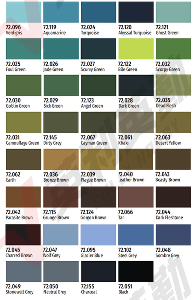 AV Environmentally Friendly Water-based Paint Game GAME New Series Comparison Paint ② 18ml