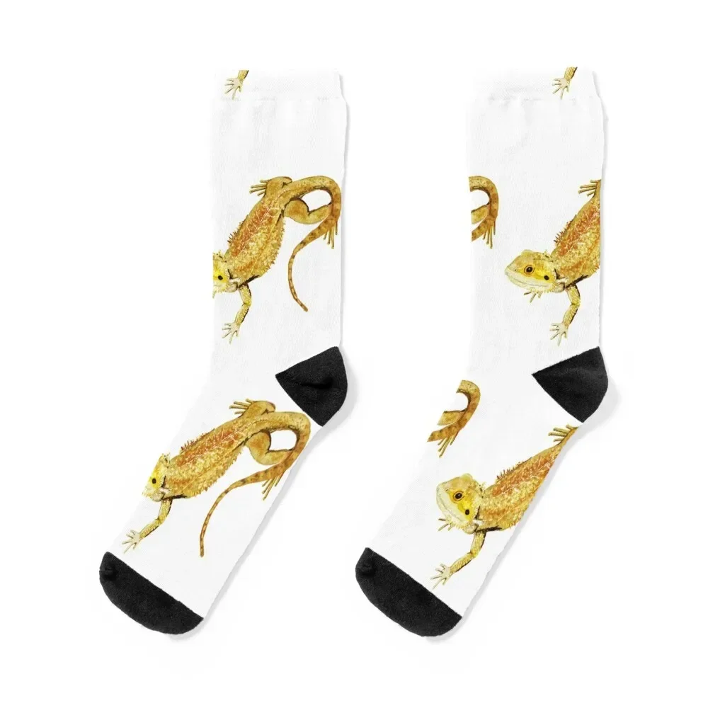 

Bearded Dragon Lizard Socks sheer Non-slip crazy luxe Socks For Men Women's