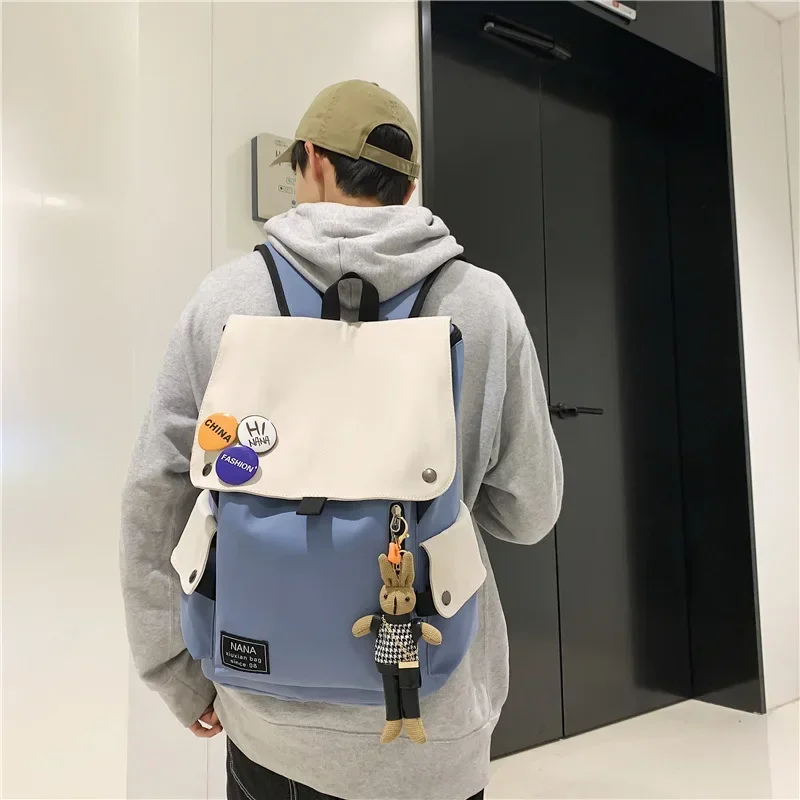 Hot Sale Fashion College Student Backpack Korean Large Capacity Cute Student School Bag for Teens Outdoor Travel Backpack Laptop