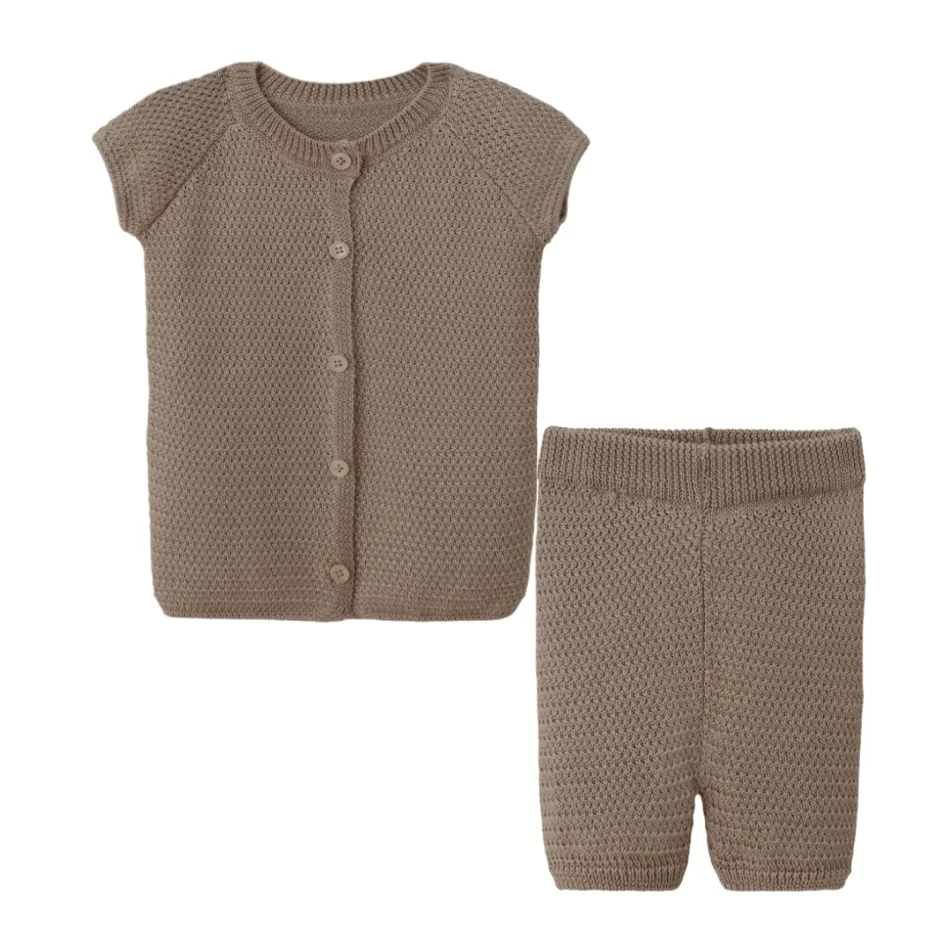 Knitted Collection – Caramel Baby Set