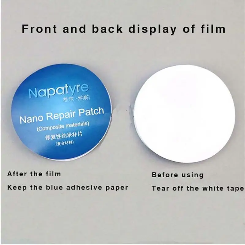 Car Nano Repair Patch Fast Self-adhesive Cold Film Car Drying Inner Tube Vacuum Tire Repair Tool Without Glue Patch