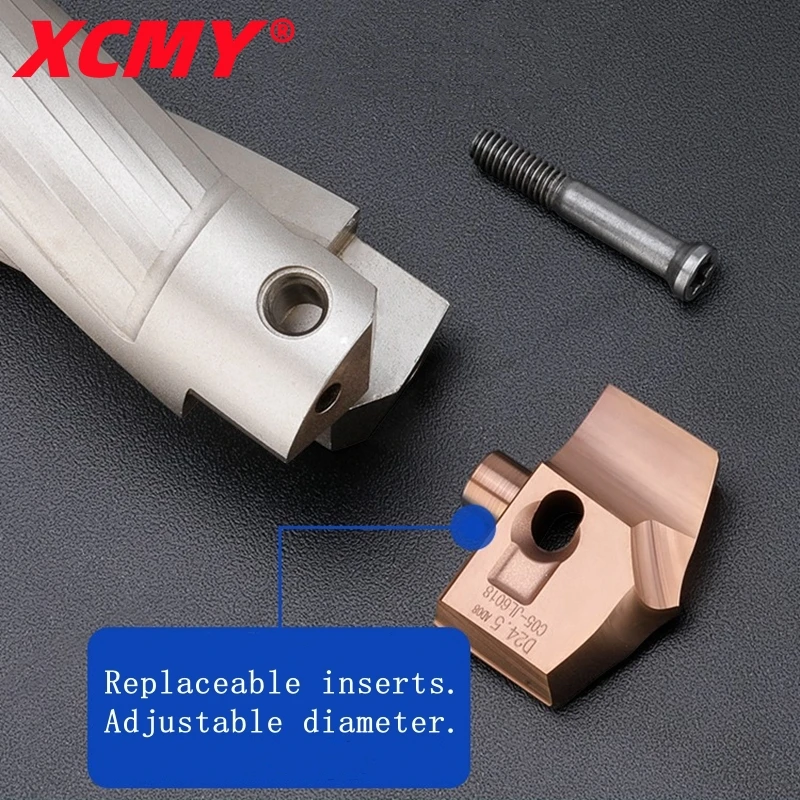 3D 5D 8D 10D internal cooling JCD Crown drill rod diameter 10-25mm for insert HCD High efficiency precision insertable U drill