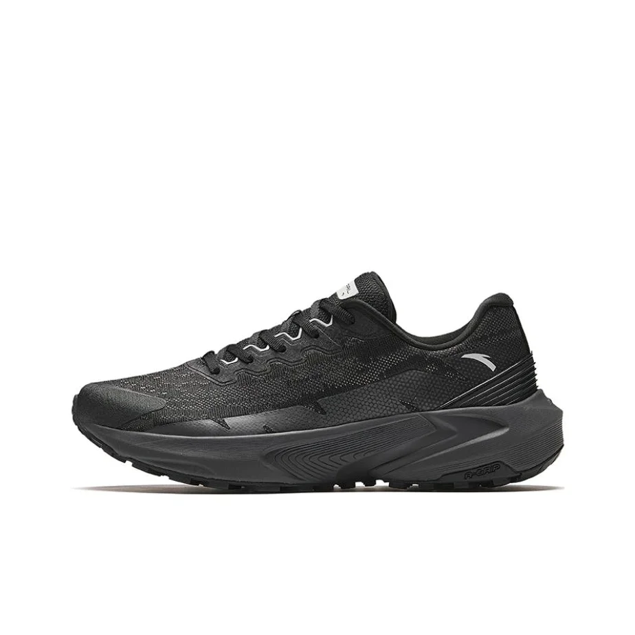 

Anta Cushioning Slip Resistant Abrasion Resistant Low top Running Shoes Men's Black 112345584-5