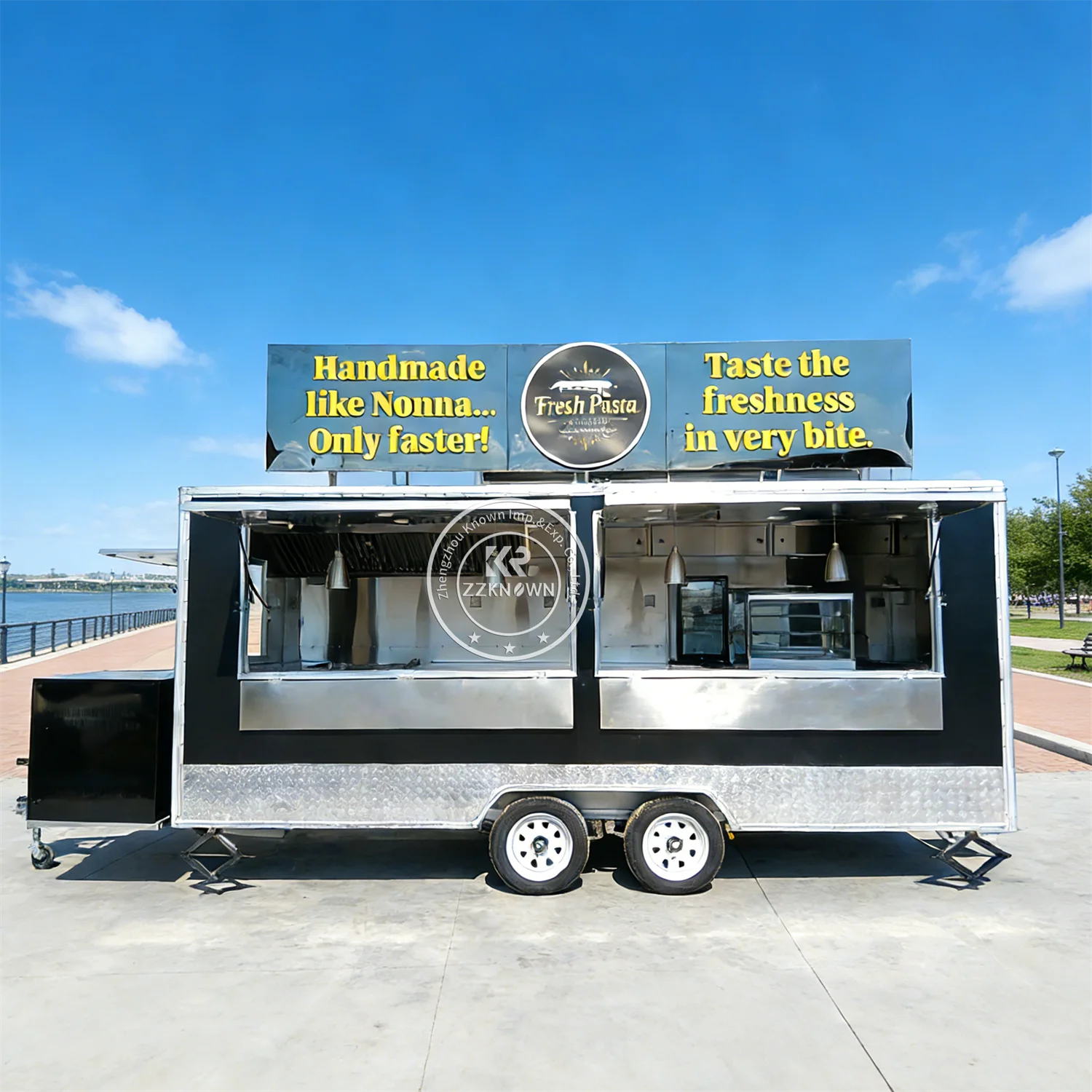 Custom Color Fashion Ice Cream Food Truck Portable Coffee Catering Trailer Mobile Food Trailer With Snack Machines