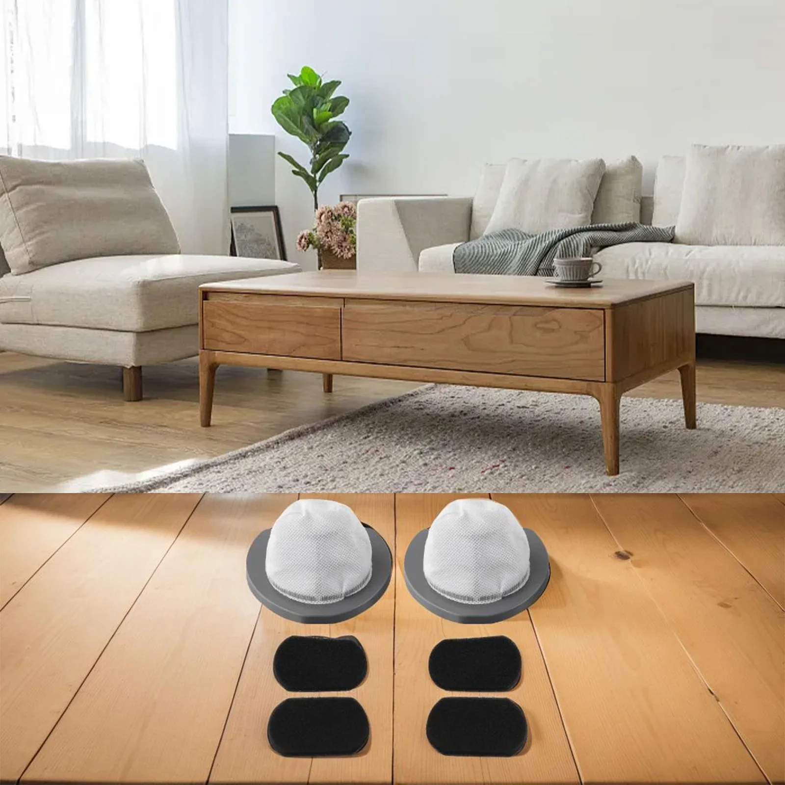 Набор основных обновлений фильтрации из четырех сменных фильтров, предназначенных для пылесосов Bissell серии Turbo