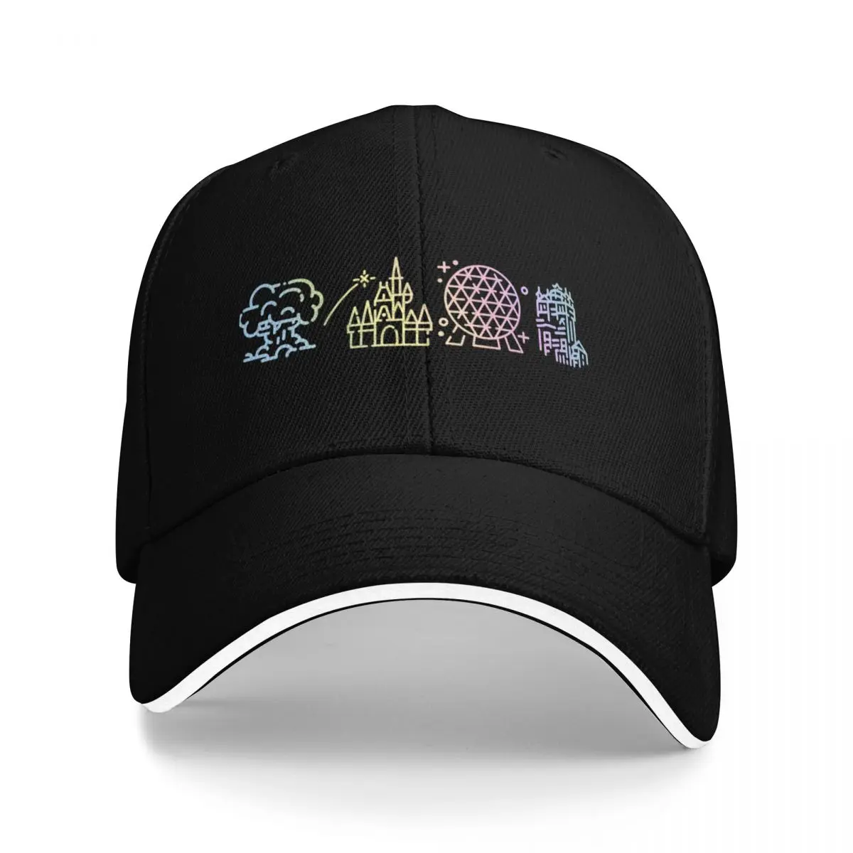 

rainbow park icons Baseball Cap Hat Beach Male hat Icon Women's Beach Outlet 2025 Men's