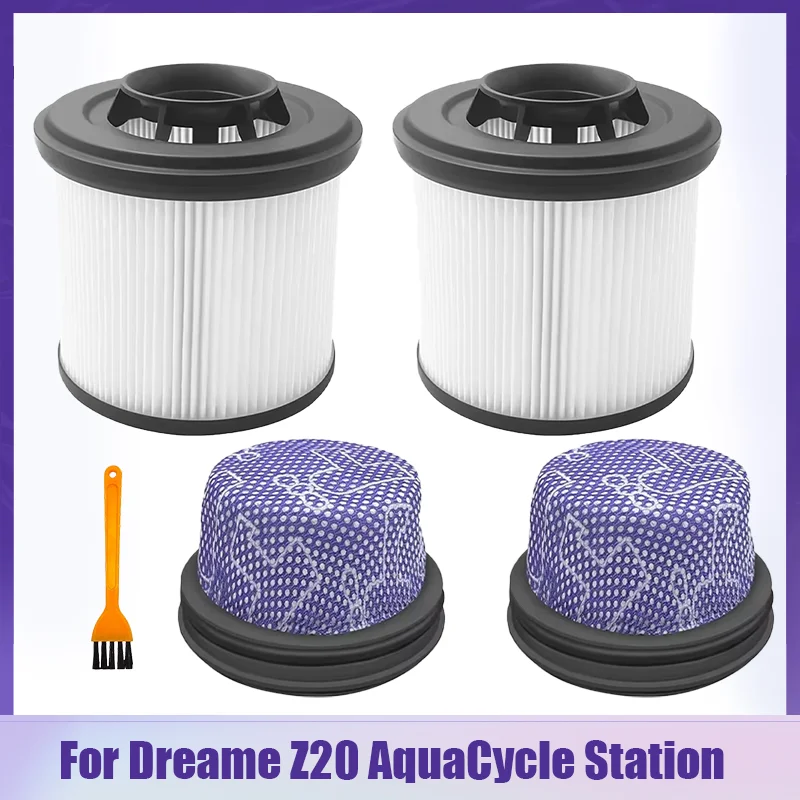 For Dreame 1 filter+1 pre filter for The Base Station of Dreame Z40 Station /Z20/Z30 Vacuum Cleaner HEPA Filter Accessories