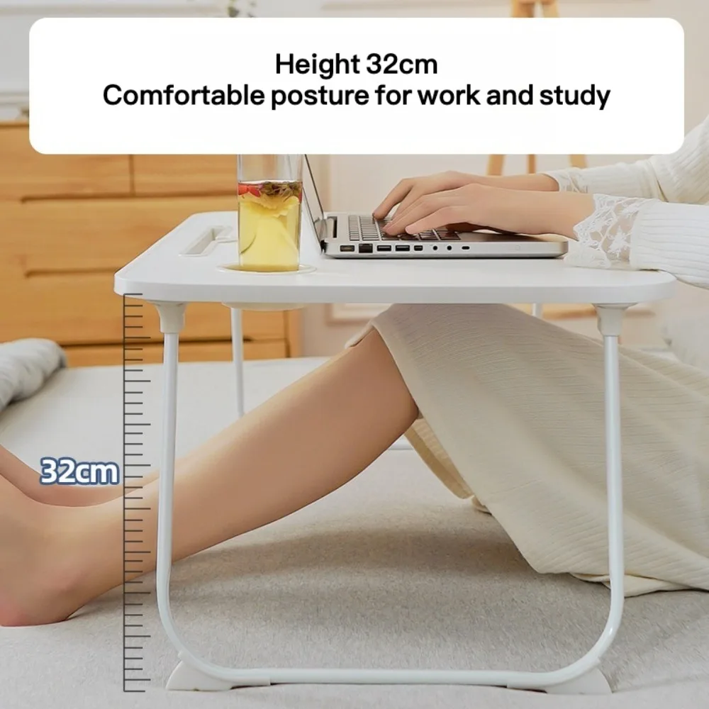 Foldable Small Table on The Bed Portable Student Desk Computer Table Study Desk Laptop Standing Desks Bed Tables with Drawers