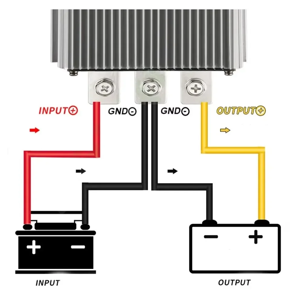 12V to 24V 30A-200A DC-DC Power Boost Module Regulator 12VDC to 24VDC Step Up Booster Voltage Converter for Cars Solar CE RoH