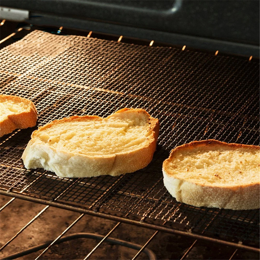 

3 pcs BBQ Grill Mesh Mat Solid PTFE Reusable Non stick Grilling Picnic Eco friendly Baking Tool Dishwasher Safe