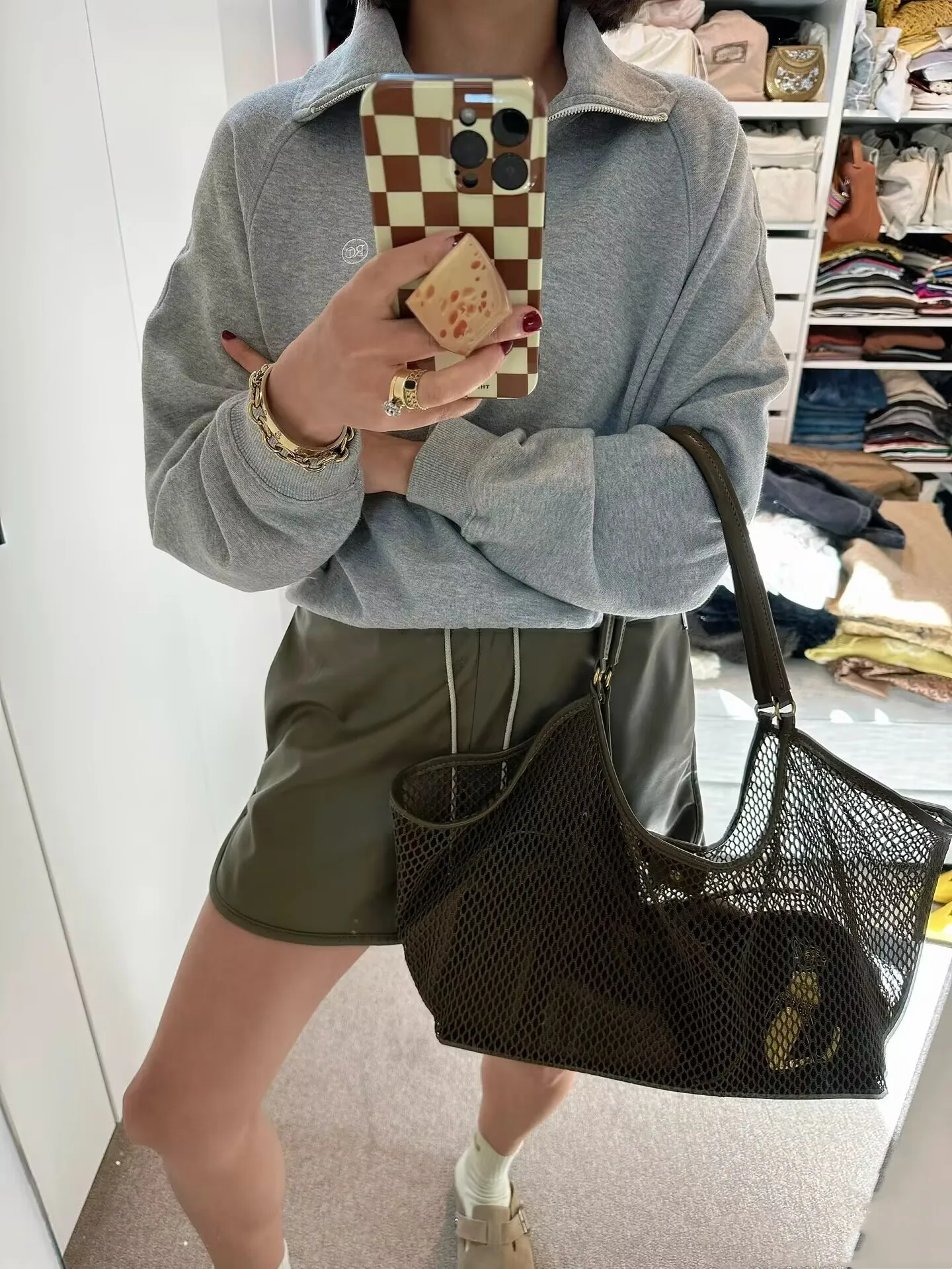 NEW PU Leather Wing Tote Bag Roomy Cluth Bag Large Capacity Buckle Woman Luxury Designer Travel Luggage Bag Shopper Handbag image 3