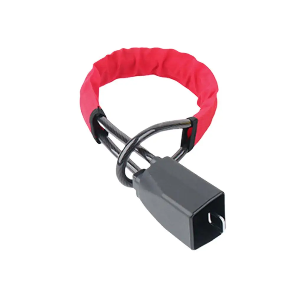 Blokada kierownicy samochodowej z 2 kluczami, uniwersalna blokada klamry pasa bezpieczeństwa, blokada linki stalowej, blokada linki stalowej, zabezpieczenie samochodu