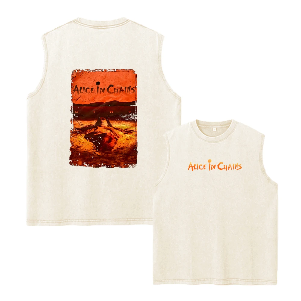 Stylish Printed Washed T-Shirt Perfect For Summer Fitness Training Vacation Or Casual Wear Loose-Fit Pure Cotton Sleeveless Vest