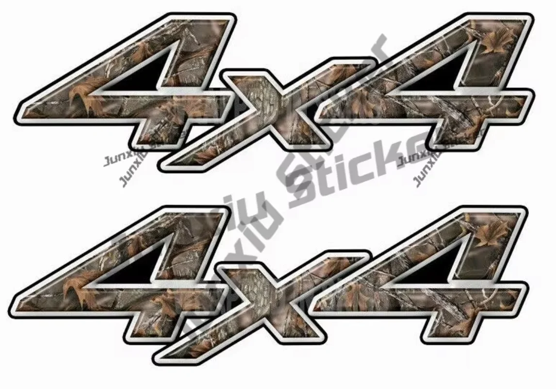 

A Pair 4x4 Stickers 4x4 Decals Realistic Woodland Camo Decal Accessories Outdoor Sticker Personality Cover Decorative PVC Decor