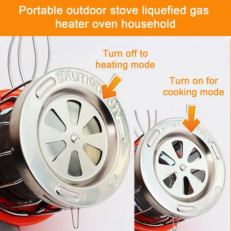 Imagem -05 - Aquecedor de Propano Portátil em 2000w Fogão a Gás para Acampamento ao ar Livre Fogão de Aquecimento de Alta Eficiência para Inverno Pesca no Gelo Caminhadas