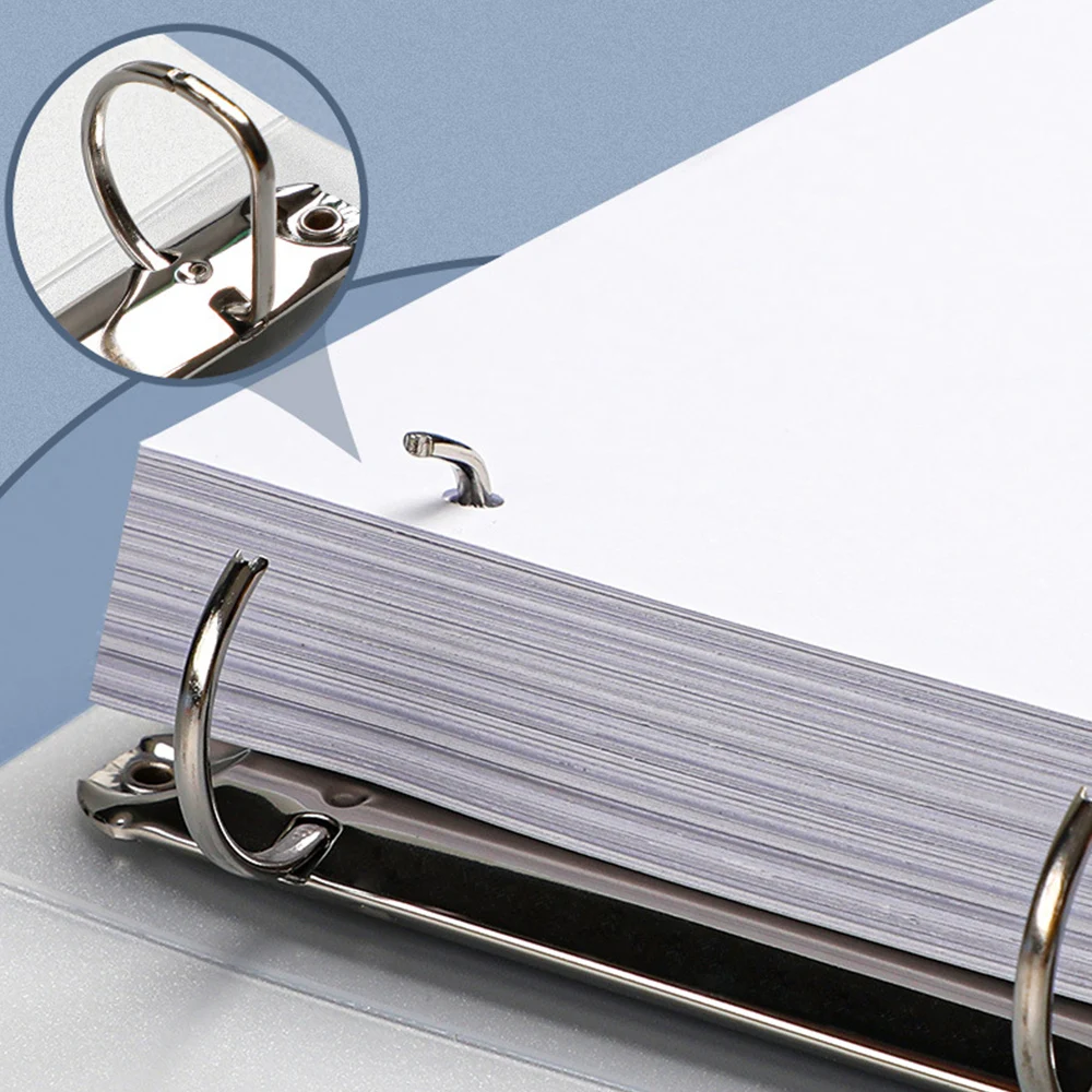 A4 4-hole D-type PP File Folder Transparent Binder Folder Office Paper Data Storage Detachable Large Capacity Perforated Folders