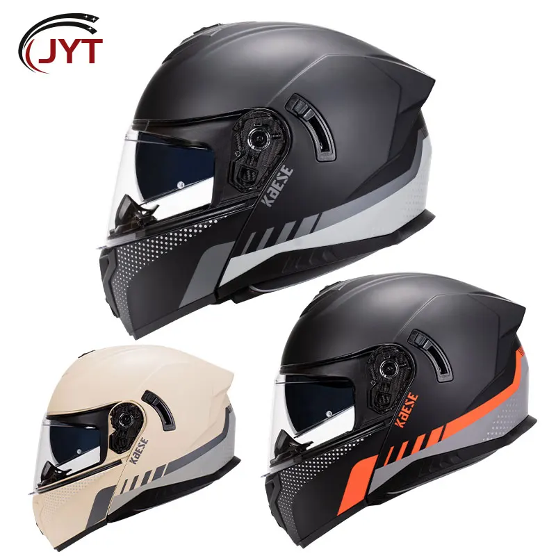 

Dual Lens Flip Up Helmet Double Lens Full Face Motorcycle Helmet High Quality DOT Approved Moto Cascos Motociclistas Capacete