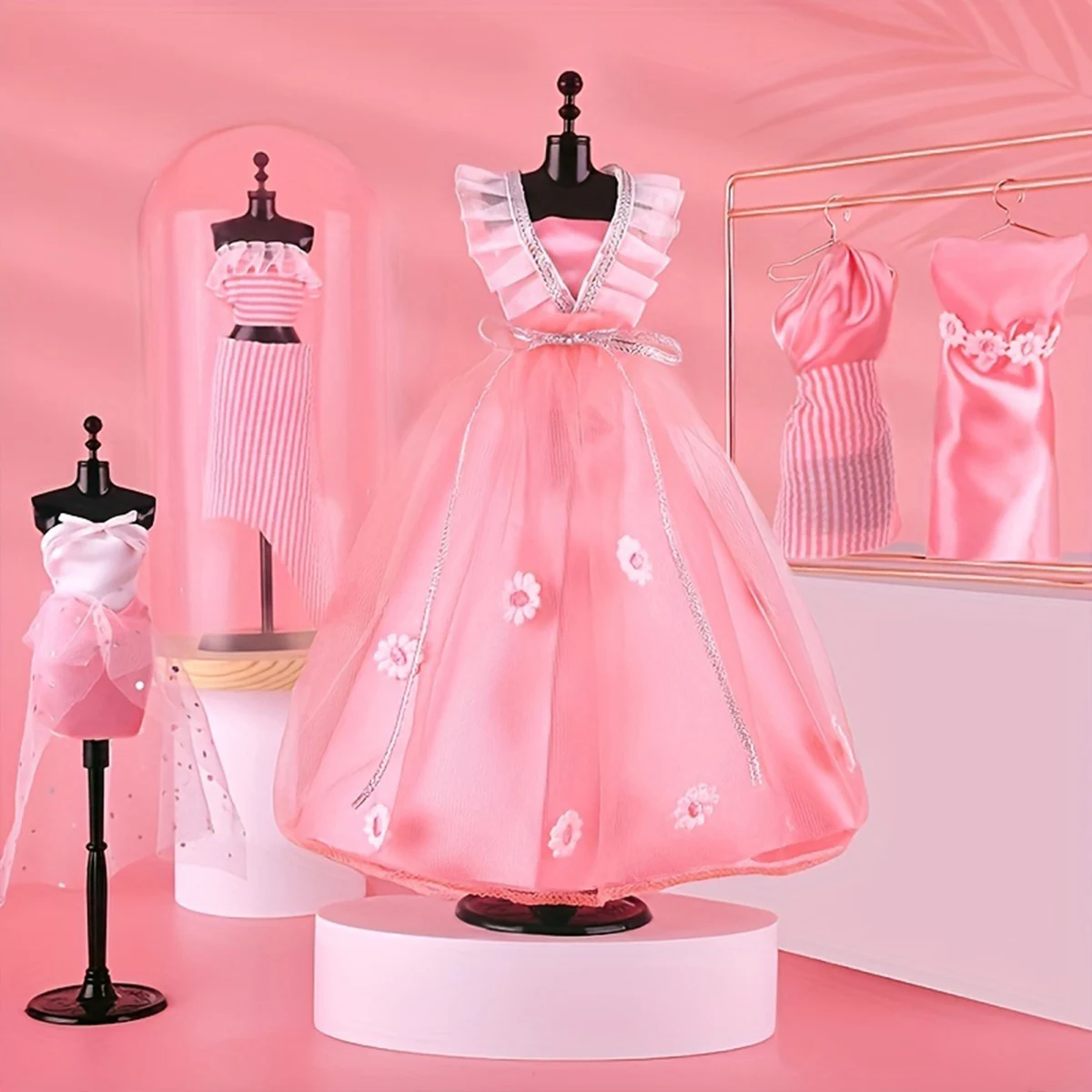 Kit de diseñador de moda para niñas, bricolaje, pasta creativa, artesanía artística sin hilo de aguja, regalo de cumpleaños, Halloween, Navidad y Acción de Gracias