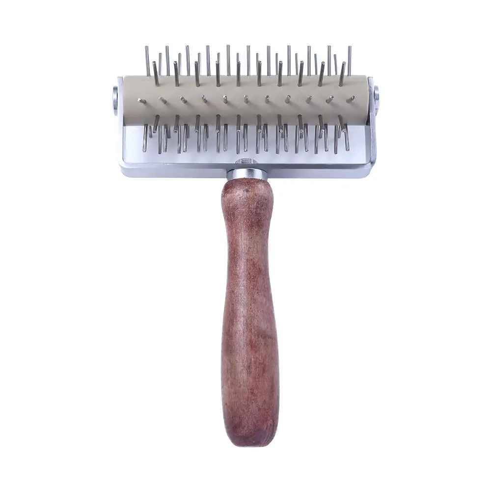 

Pie Homemade Wooden Handle Dough Roller Pizza Docker Baking Tool Wheel